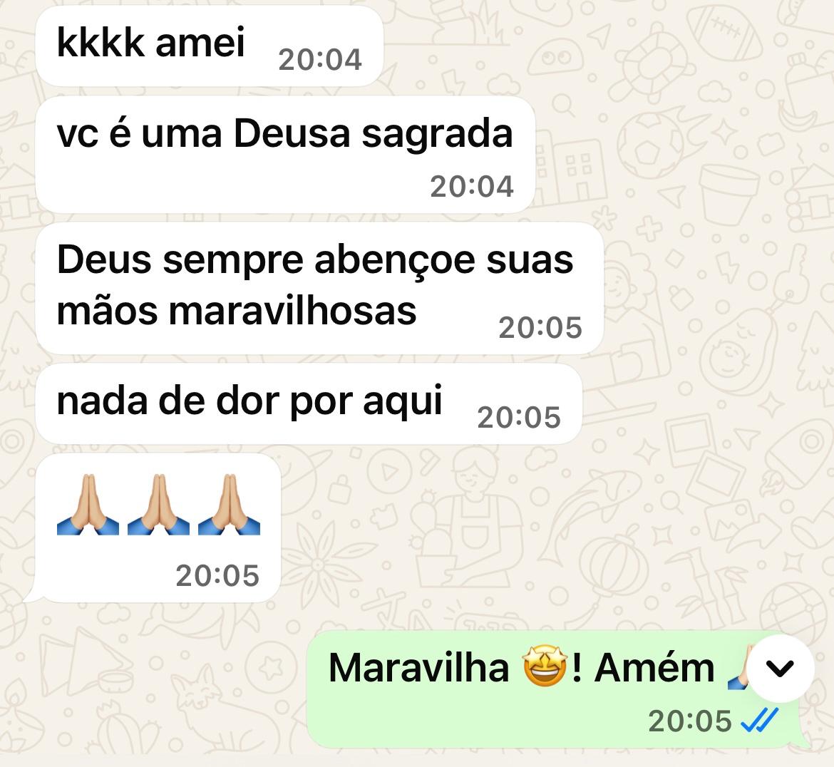 Relato de paciente sobre a experiência com a clínica 3